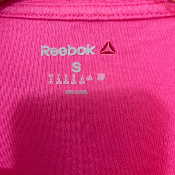 Reebok pink cotton T-shirt size small - Picture 3 of 5